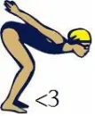 <3 swimming