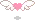 flying pink heart 
