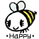 happy bee