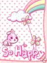 cute kawaii so happy bunny