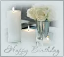 candles and flowers 