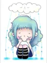 cute kawaii sad girl