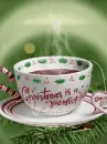 cute kawaii christmas warm chocolate cup