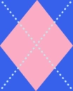 Argyle Pink & Blue Tile