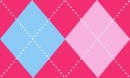 Argyle Pink & Blue 2 Tile