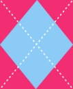 Argyle Pink & Blue 3 Tile