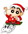 christmas santa shin chan