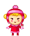 cute kawaii winter girl