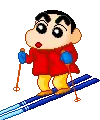 cute kawaii winter shin chan