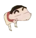 cute kawaii shin chan dance