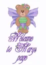 Welcome to Mary's page - Fairy bear purple