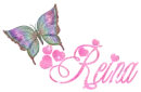 Glitter Butterfly with Name