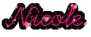 Pink and Black Nicole with Hearts