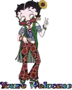 Your welcome with Hippie Betty Boop
