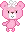 mini pink bear