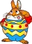 funny bunny egg