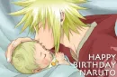 Baby Naruto and Yondaime
