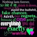nothing lasts forever
