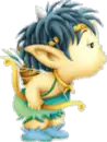 Kissing elf
