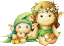 Cute baby elfs