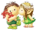 Kissing lil elfs