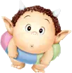 Cute baby elf