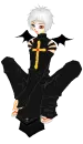 girl in black