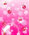 Cherry and bubbles