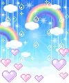 raibows and hearts