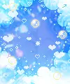 cute blue hearts
