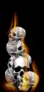 burning skulls