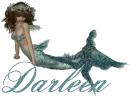 Darleen w/teal mermaid