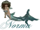 Norma w/teal mermaid