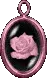 peach rose charm