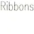 ribbons colored blue