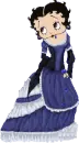 Betty Boop in long blue dress