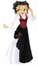 Betty Boop in a long dress