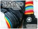 emo,rainbow gloves