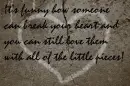 broken heart pieces