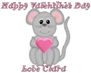Heart Mouse with Name and Saying