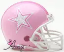 Cowboys Pink Helmet with Name