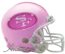 49ers Helmet with Glitter and Name