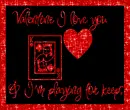 Valentine Playing for Keeps