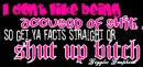 shut up