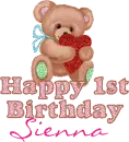 Happy 1st Birthday Sienna