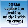 smiling crying