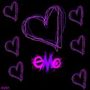 purple-pink emo hearts