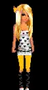 orange and black doll