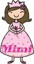cute princess with pink dress mimi by zymaroola