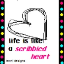 life is like a scribbled heart